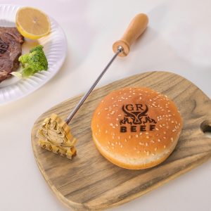 Custom Logo Wooden Handle Branding Iron for Leather - Wood