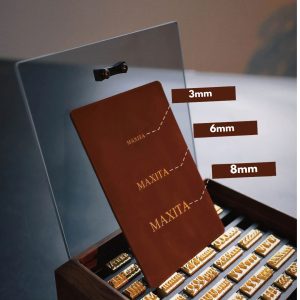 MAXITA Hot Foil Machine Movable Type Letter Set – Small, Medium - Large Fonts (3mm / 6mm / 8mm)